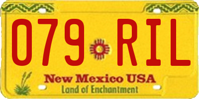 NM license plate 079RIL