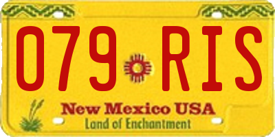 NM license plate 079RIS