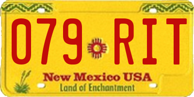 NM license plate 079RIT