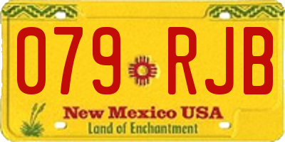 NM license plate 079RJB