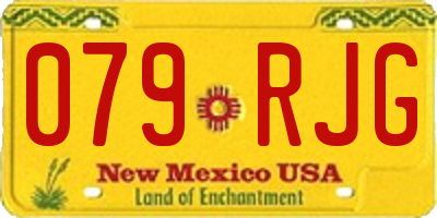 NM license plate 079RJG