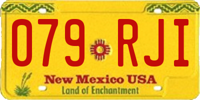 NM license plate 079RJI