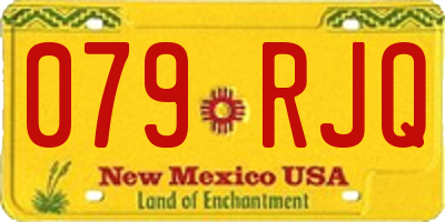 NM license plate 079RJQ