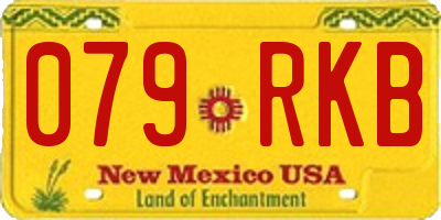 NM license plate 079RKB