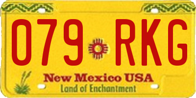 NM license plate 079RKG