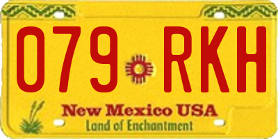 NM license plate 079RKH