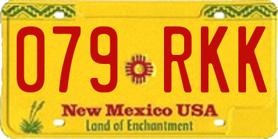 NM license plate 079RKK