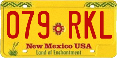 NM license plate 079RKL