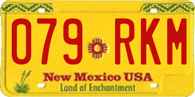 NM license plate 079RKM