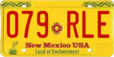NM license plate 079RLE
