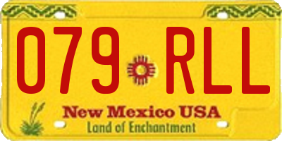 NM license plate 079RLL