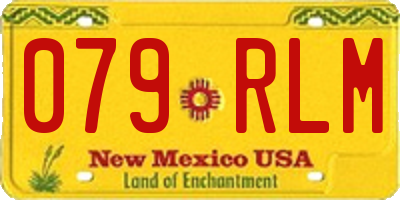 NM license plate 079RLM