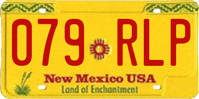 NM license plate 079RLP