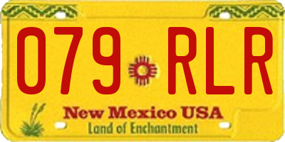 NM license plate 079RLR