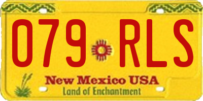 NM license plate 079RLS
