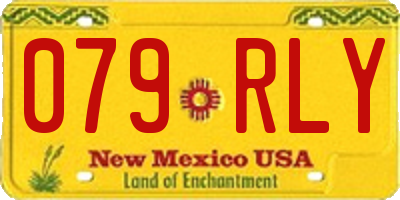 NM license plate 079RLY