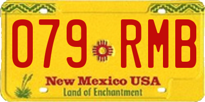 NM license plate 079RMB