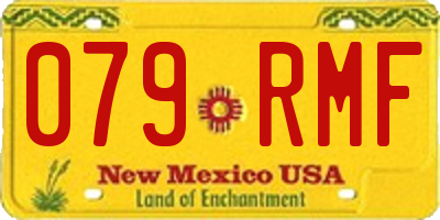 NM license plate 079RMF