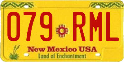 NM license plate 079RML