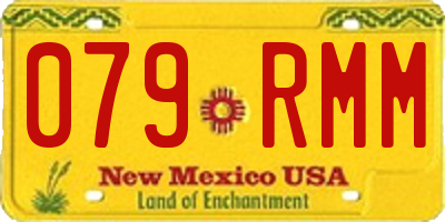 NM license plate 079RMM