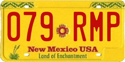 NM license plate 079RMP