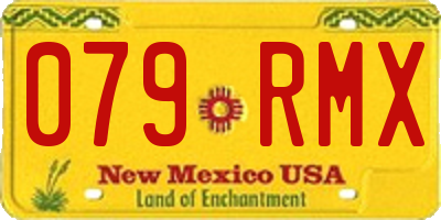 NM license plate 079RMX