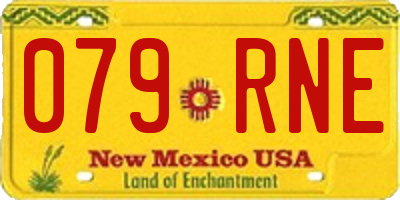 NM license plate 079RNE