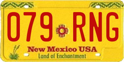NM license plate 079RNG
