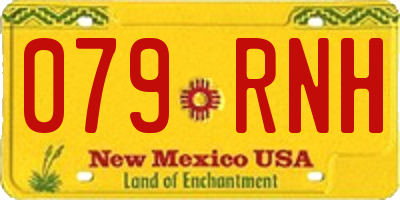 NM license plate 079RNH