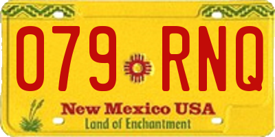 NM license plate 079RNQ