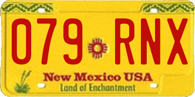 NM license plate 079RNX