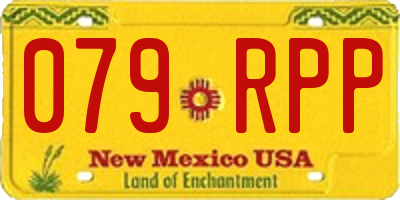 NM license plate 079RPP