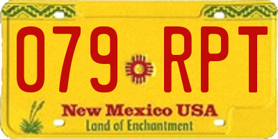 NM license plate 079RPT