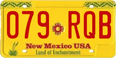 NM license plate 079RQB