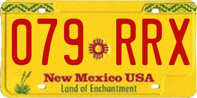 NM license plate 079RRX