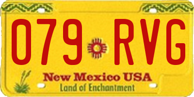 NM license plate 079RVG
