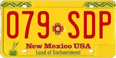 NM license plate 079SDP