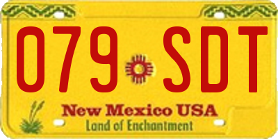 NM license plate 079SDT
