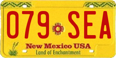 NM license plate 079SEA