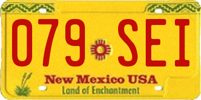 NM license plate 079SEI