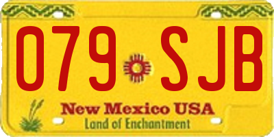 NM license plate 079SJB