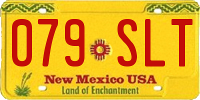 NM license plate 079SLT
