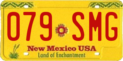 NM license plate 079SMG