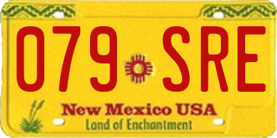 NM license plate 079SRE