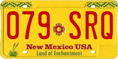 NM license plate 079SRQ