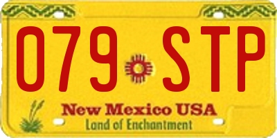 NM license plate 079STP