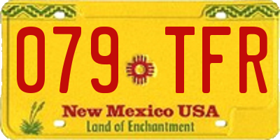 NM license plate 079TFR