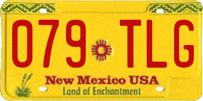NM license plate 079TLG