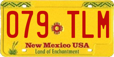 NM license plate 079TLM