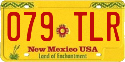 NM license plate 079TLR